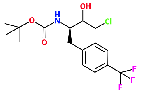 (image for) MC085466 [3-Chloro-2-hydroxy-1(R)-(4-trifluoromethyl-benzyl)-propyl]-carbamic acid tert-butyl ester